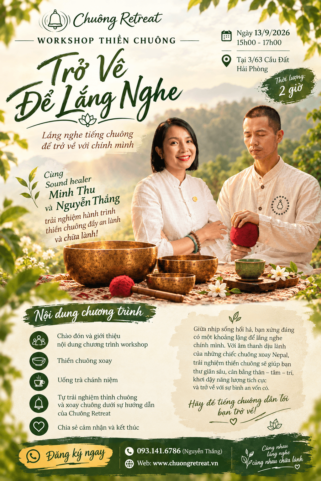 Workshop thiền chuông