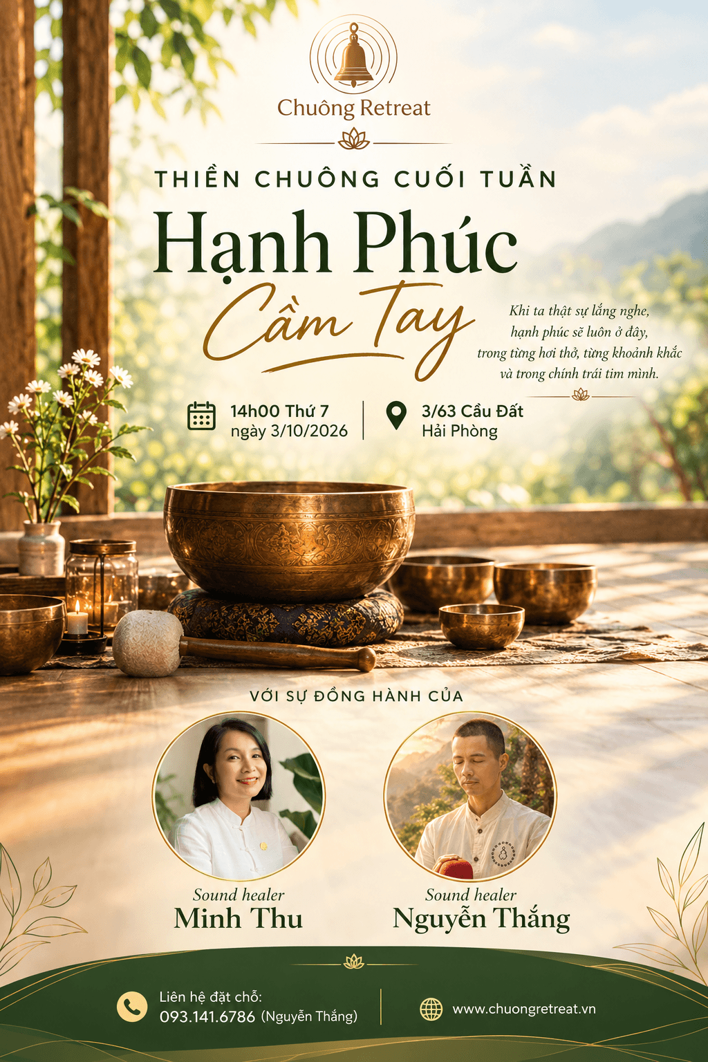 thiền chuông cuối tuần